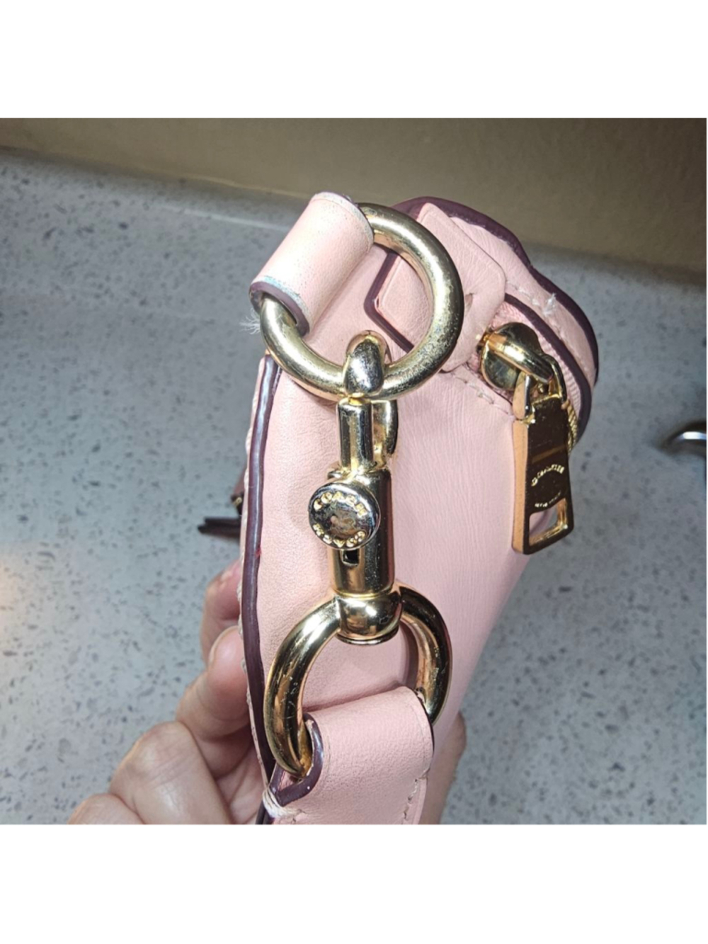 COACH x Selena Gomez Limited Edition Pink Leather Belt Bag (39315) - Picture 6 of 12